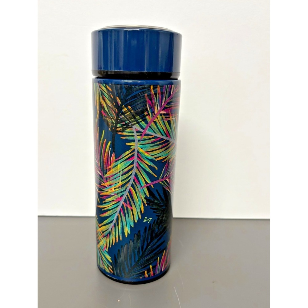 Lug Chuggie Insulated Stainless Steel Water Bottle 16 oz Tropical Multi Leaves